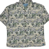 Bermuda Bay Hawaiian Shirt - XL Multicoloured Silk