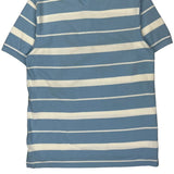 Tommy Hilfiger Striped Polo Shirt - Large Blue Cotton