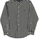 Ralph Lauren Checked Shirt - Large Black & White Cotton