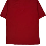 Lacoste Polo Shirt - Medium Red Cotton