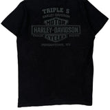National Harley-Davidson Flat Track Races Harley Davidson Graphic T-Shirt - Medium Black Cotton