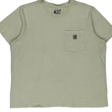 Carhartt T-Shirt - 2XL Green Cotton