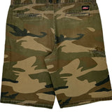 Dickies Camo Cargo Shorts - 34W 10L Khaki Cotton
