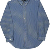Ralph Lauren Striped Shirt - XL Blue Cotton