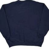 90S Blank Hanes Sweatshirt - XL Navy Cotton Blend