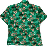 Malibu Surf Floral Hawaiian Shirt - XL Green Polyester