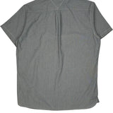 Tommy Hilfiger Short Sleeve Shirt - Large Gray Cotton