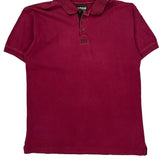 Adidas Polo Shirt - Medium Red Cotton