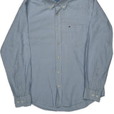 Tommy Hilfiger Striped Shirt - Small Blue Cotton
