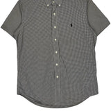 Ralph Lauren Checked Short Sleeve Shirt - Small Black & White Cotton