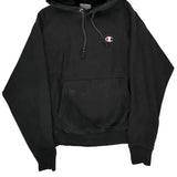 Reverse Weave Champion Hoodie - Small Black Cotton