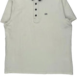 Armani Exchange Polo Shirt - Large White Cotton