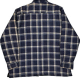 Dickies Checked Jacket - XL Blue Cotton Blend