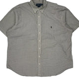 Ralph Lauren Checked Short Sleeve Shirt - 2XL Black Cotton