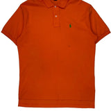 Polo By Ralph Lauren Polo Shirt - Medium Orange Cotton
