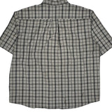 Dickies Checked Short Sleeve Shirt - 2XL Gray Cotton