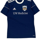 Seattle United Adidas Football Shirt - Small Blue Polyester