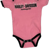 Age 9-12 Months Harley Davidson Overalls - 2XS Pink Cotton