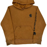 Age 10-12 Carhartt Hoodie - Medium Brown Cotton