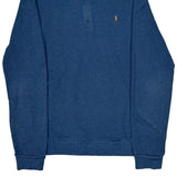 Age 13 Polo By Ralph Lauren 1/4 Zip - XL Blue Cotton