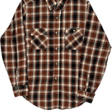 Levis Checked Flannel Shirt - Medium White Cotton