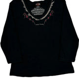 Harley Davidson Long Sleeve T-Shirt - XL Black Cotton