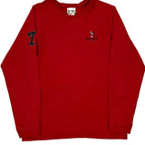 Disney Long Sleeve T-Shirt - Large Red Cotton