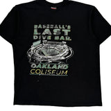 Oakland Coliseum Griffin Graphic T-Shirt - XL Black Cotton