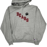 Bears Champion College Hoodie - Large Grey Cotton