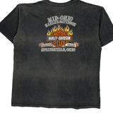 Mid-Ohio Harley-Davidson Harley Davidson Graphic T-Shirt - XL Grey Cotton