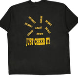 Cheerleader Fruit Of The Loom Single Stitch T-Shirt - 2XL Black Cotton Blend