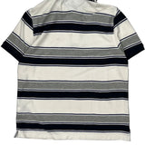 Tommy Hilfiger Striped Polo Shirt - Medium Gray Cotton