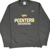 Pointers Swimming Nike College Sweatshirt - Large Grey Cotton