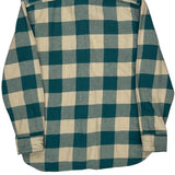 Levis Checked Flannel Shirt - Small Blue Cotton