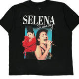 Selena Unbranded Band T-Shirt - 2XL Black Cotton
