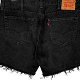 Levis Denim Shorts - 38W 8L Black Cotton