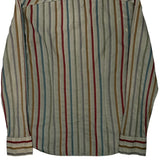 Armani Exchange Striped Shirt - Medium Multicoloured Cotton