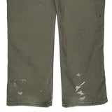 Dickies Carpenter Trousers - 38W 34L Green Cotton Blend
