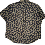 Dockers Short Sleeve Shirt - Large Navy Cotton