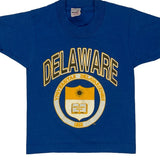 University Of Delaware, Age 6-8 Collegiate Pacific College T-Shirt - Small Blue Cotton Blend