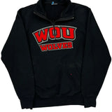 Wou Wolves Champion 1/4 Zip - Medium Black Cotton Blend