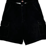 Dickies Cargo Shorts - 32W 10L Black Cotton