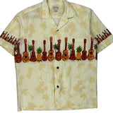 Royal Hawaiian Creations Graphic Hawaiian Shirt - Large Cream Cotton