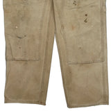 Carhartt Double Knee Carpenter Trousers - 37W 30L Beige Cotton