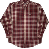 Chaps Ralph Lauren Checked Shirt - Medium White Cotton