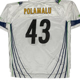 Seattle Seahawks Reebok Nfl Football Jersey - 2XL White Polyester