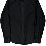 Armani Exchange Slim Shirt - Small Black Cotton