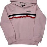 Tommy Hilfiger Striped Hoodie - XS Pink Cotton