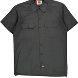 Dickies Short Sleeve Shirt - Medium Grey Polyester Blend