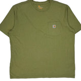 Carhartt T-Shirt - 2XL Green Cotton